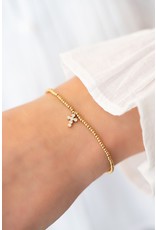 Armband kruis goud