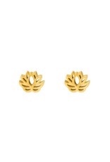 Studs lotus goud