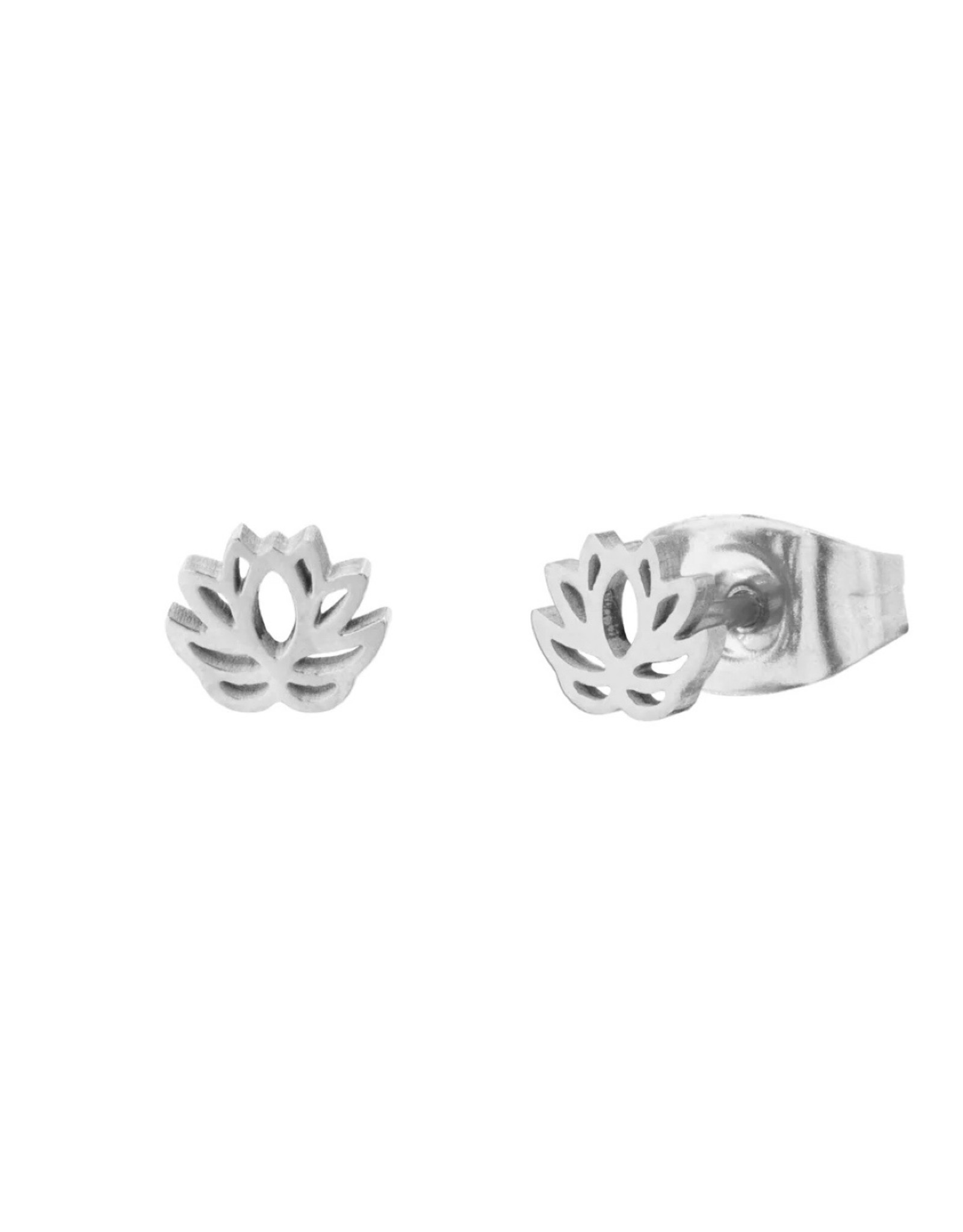 Studs lotus zilver