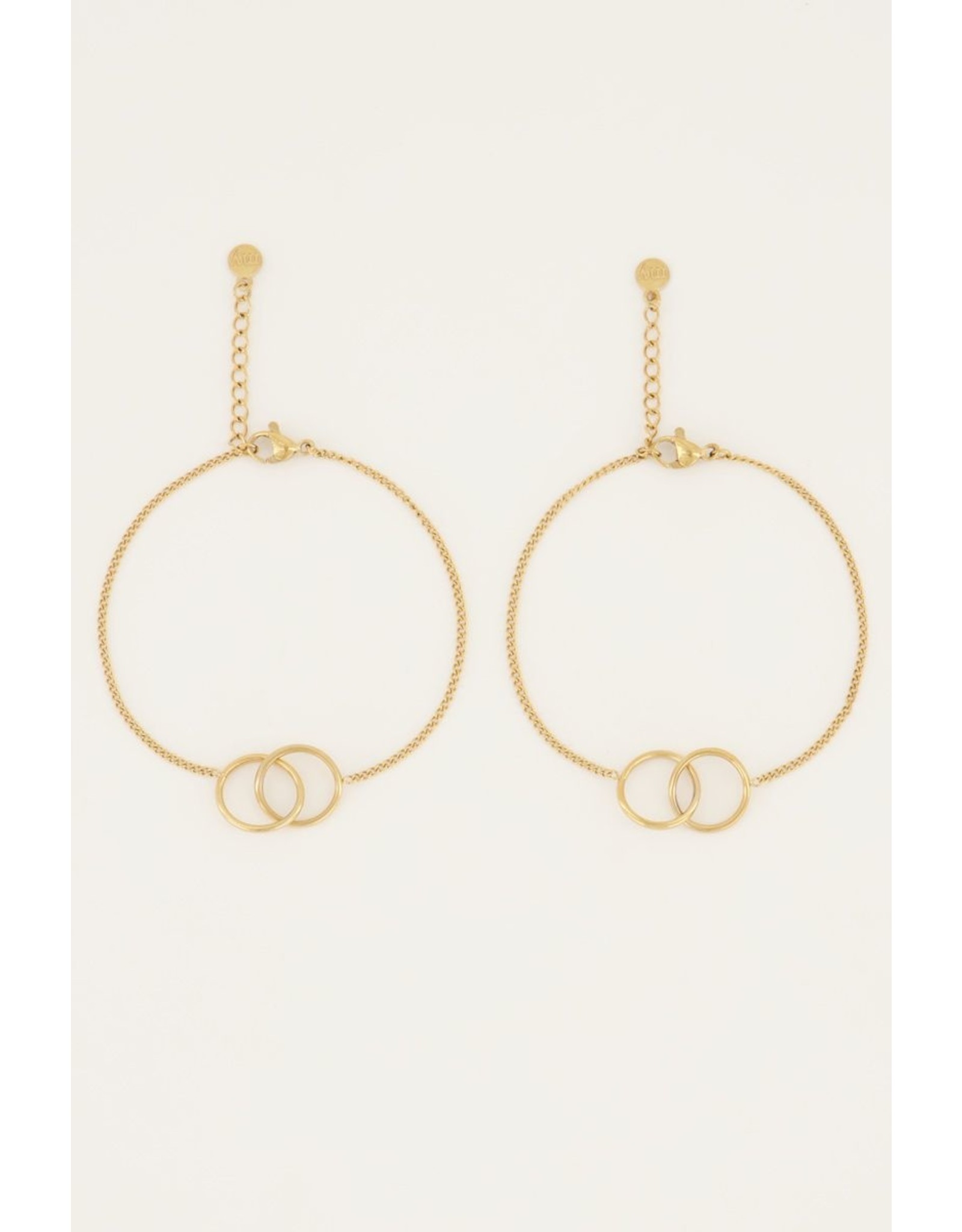 Armbandjes forever connected goud