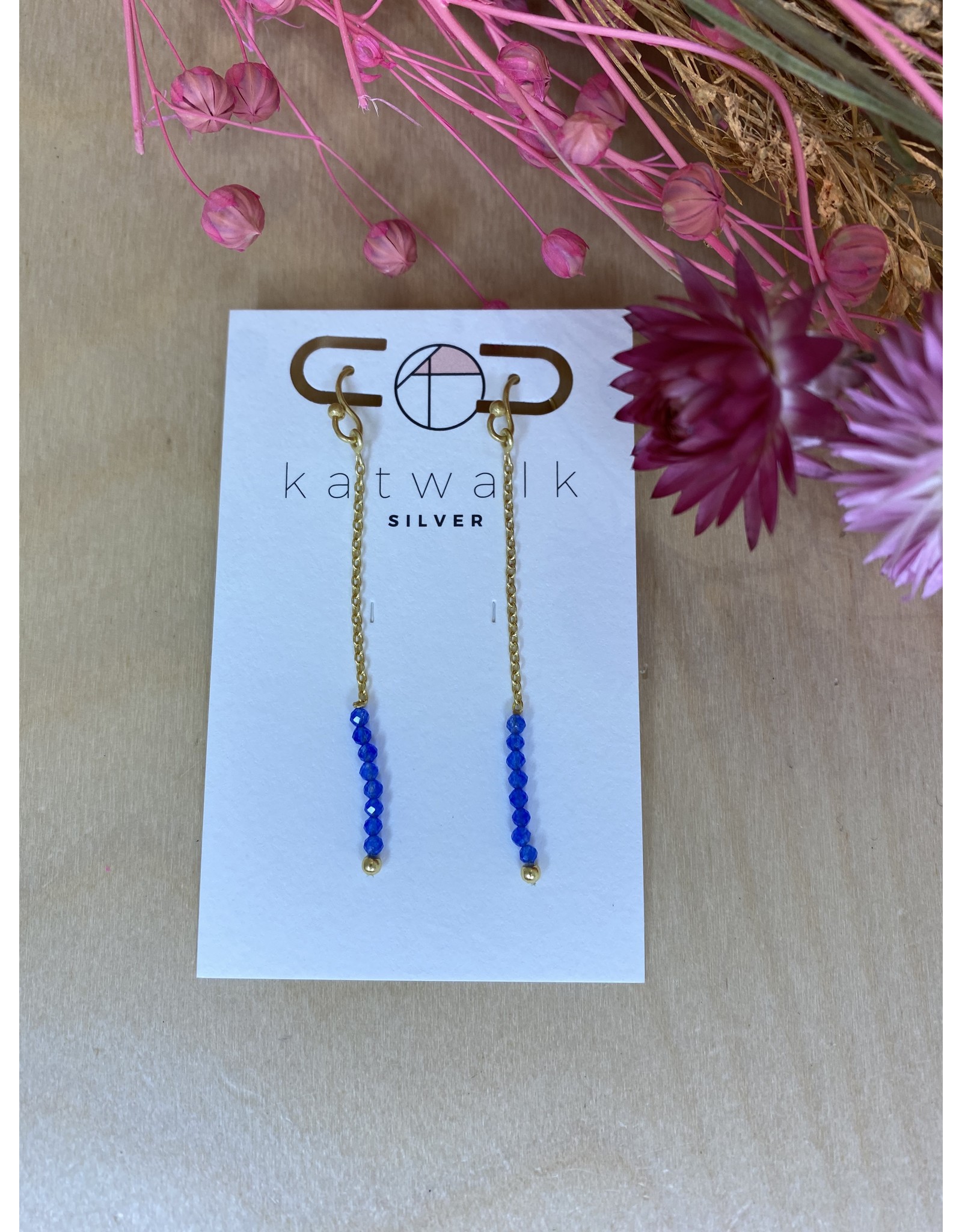 Oorhangers gemstones cobalt