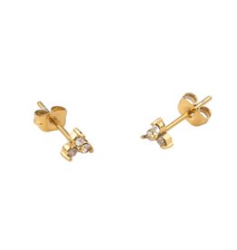 Studs trio goud