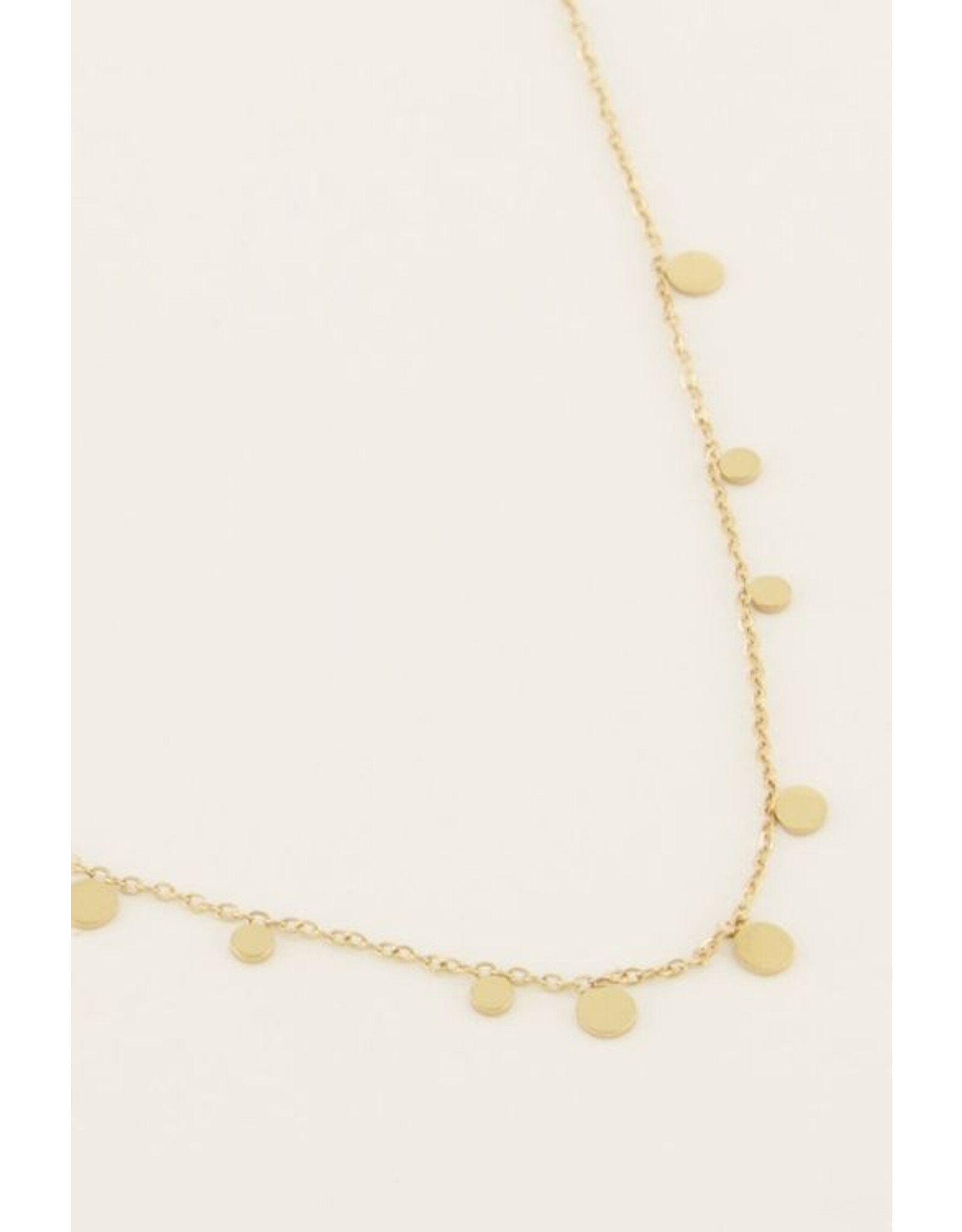 Ketting bolletjes goud