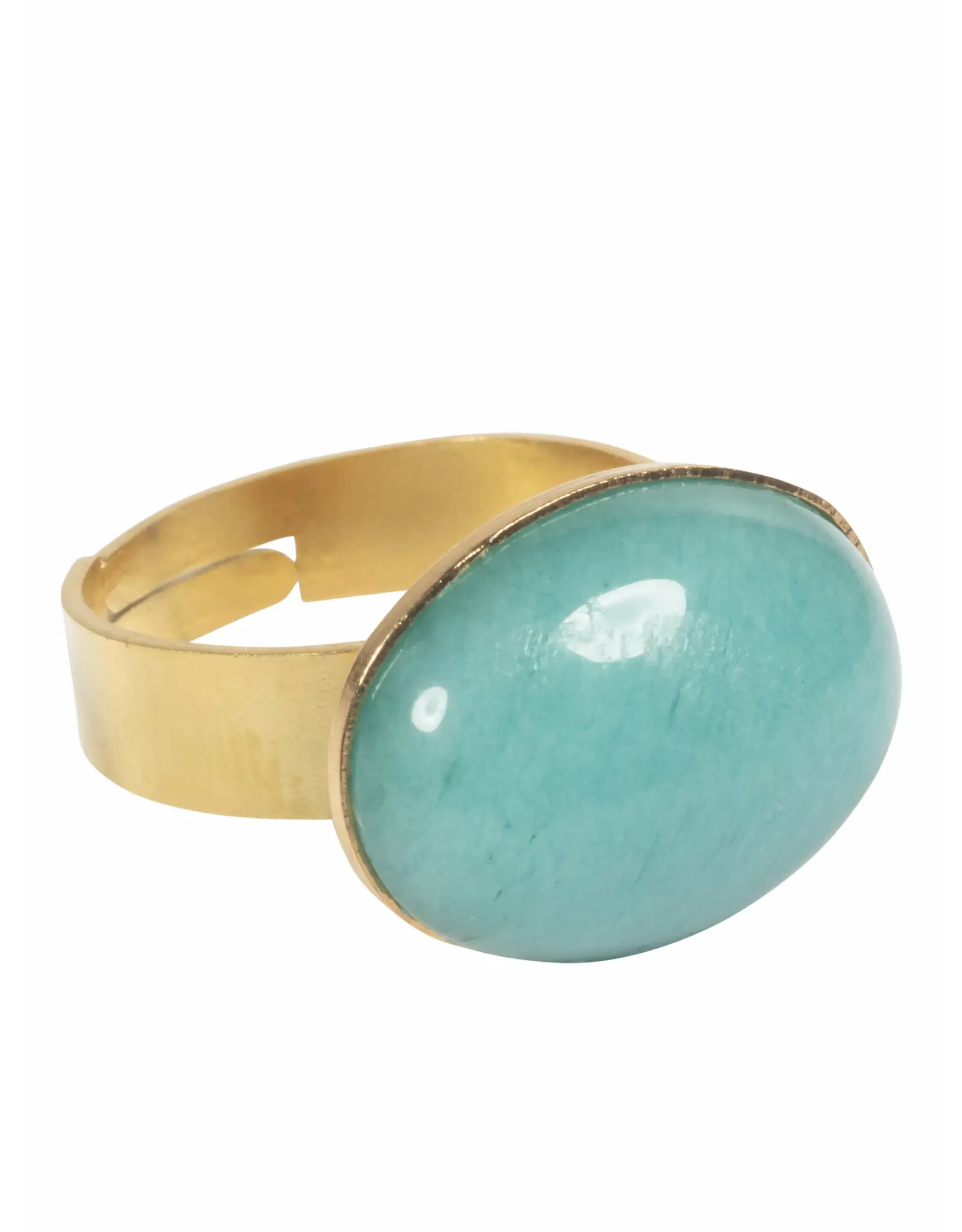 Ring ovaal turquoise