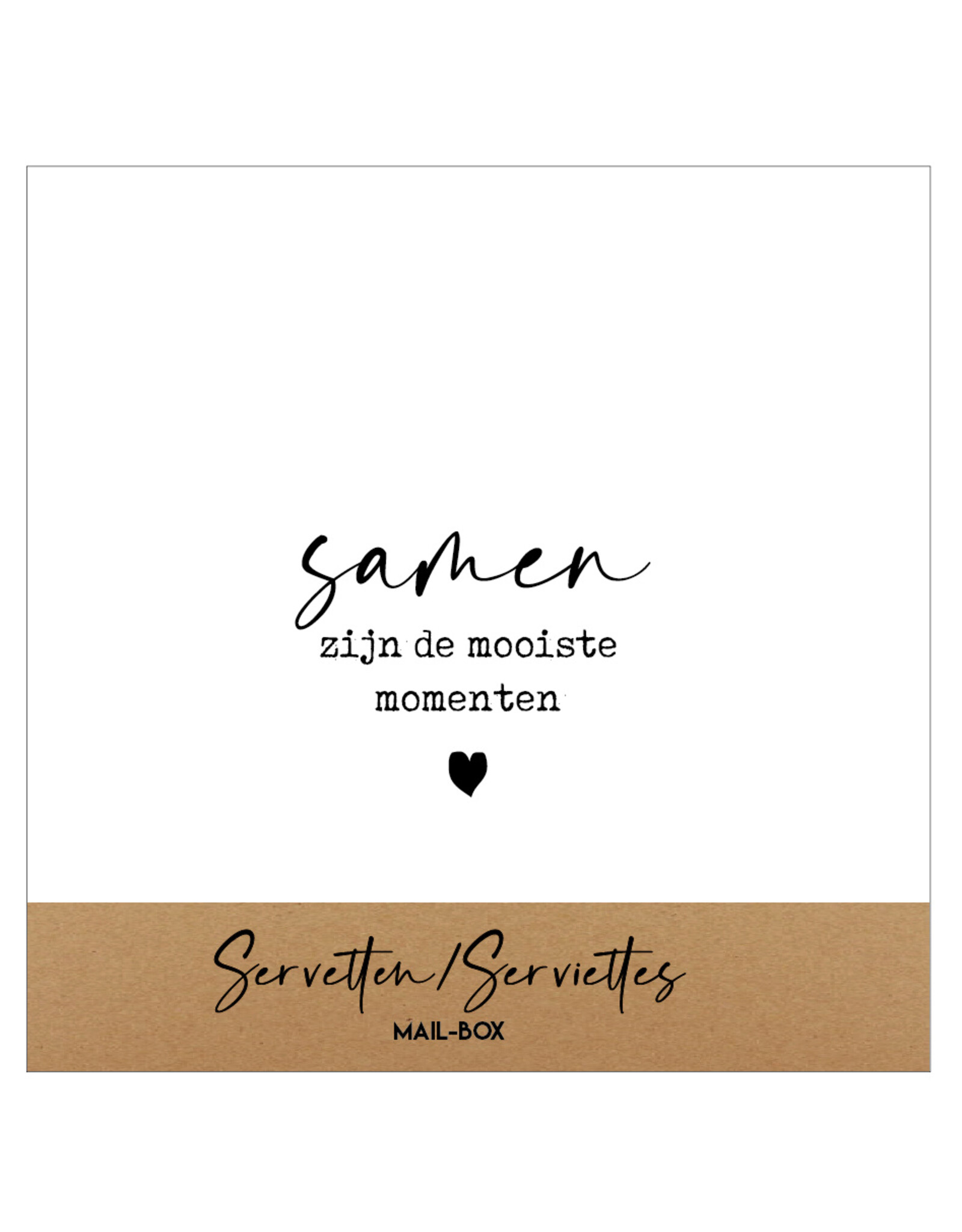 Servetten Samen zijn de mooiste momenten