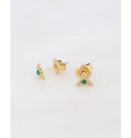 Studs triangle green