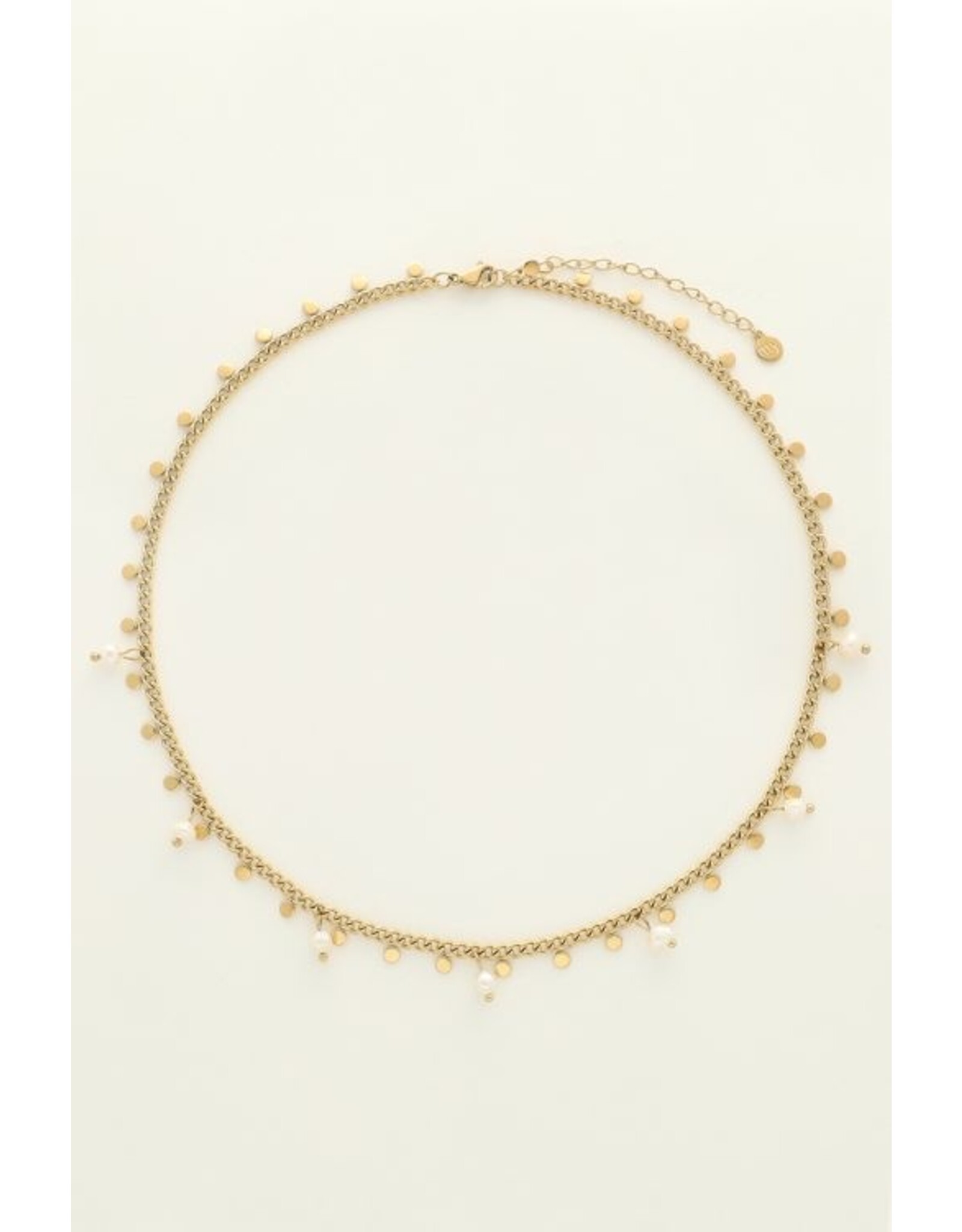 Ketting met munten en parels