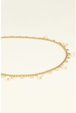 Ketting met munten en parels