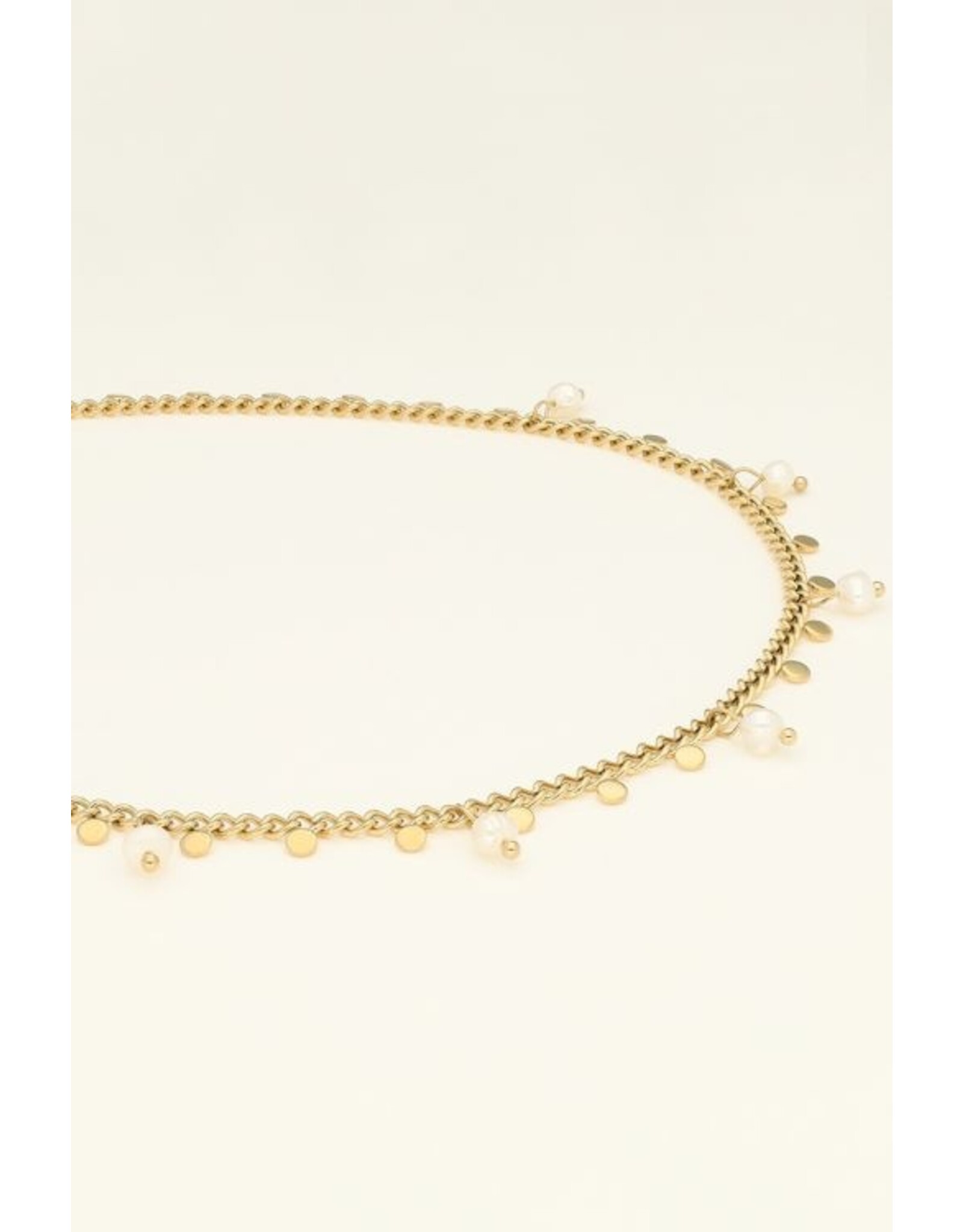 Ketting met munten en parels