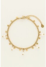 Armband munten en parels