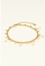 Armband munten en parels