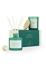 Geschenkdoos geurkaars + geurstokjes Autumn dusk