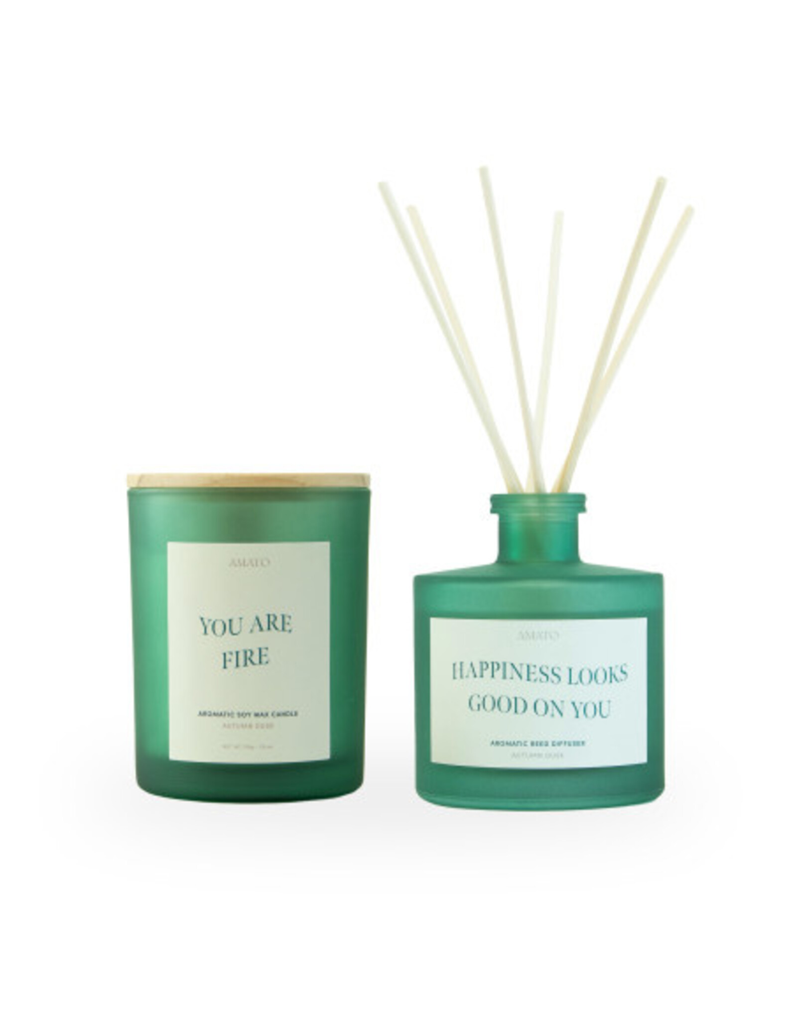 Geschenkdoos geurkaars + geurstokjes Autumn dusk