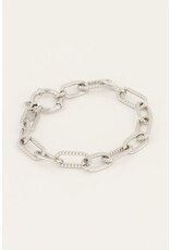 Armband schakel iconic zilver