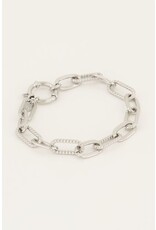 Armband schakel iconic zilver