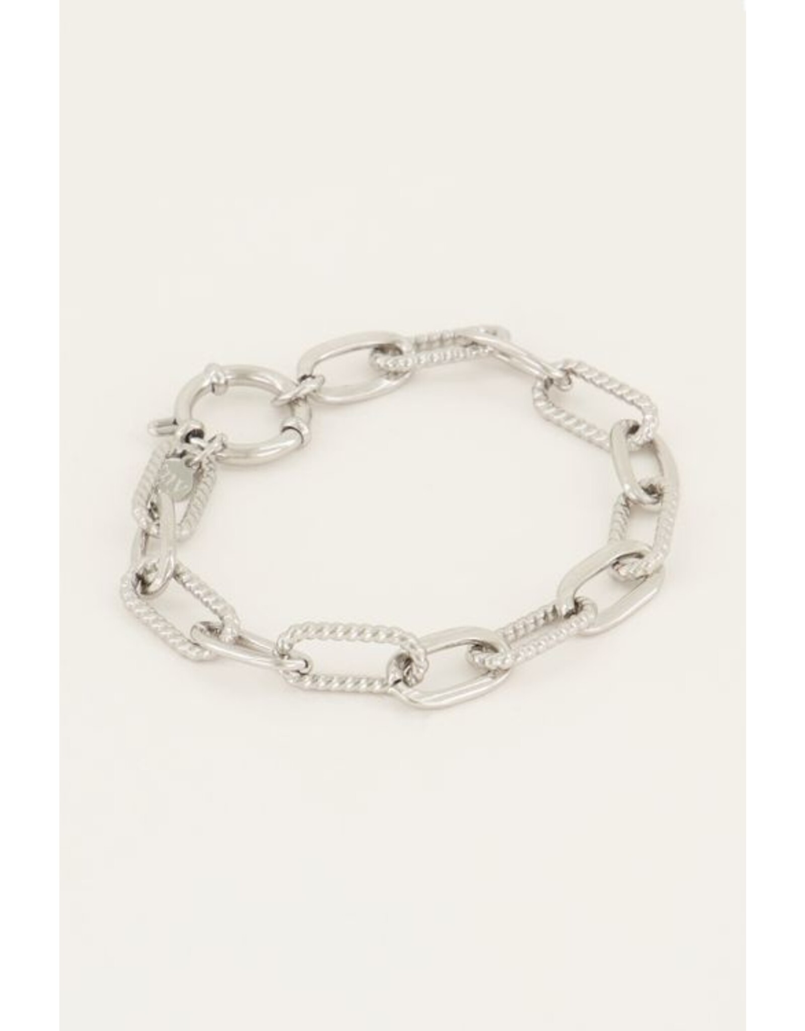 Armband schakel iconic zilver