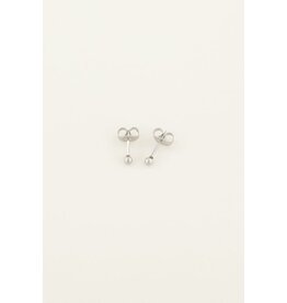 Studs knopje zilver