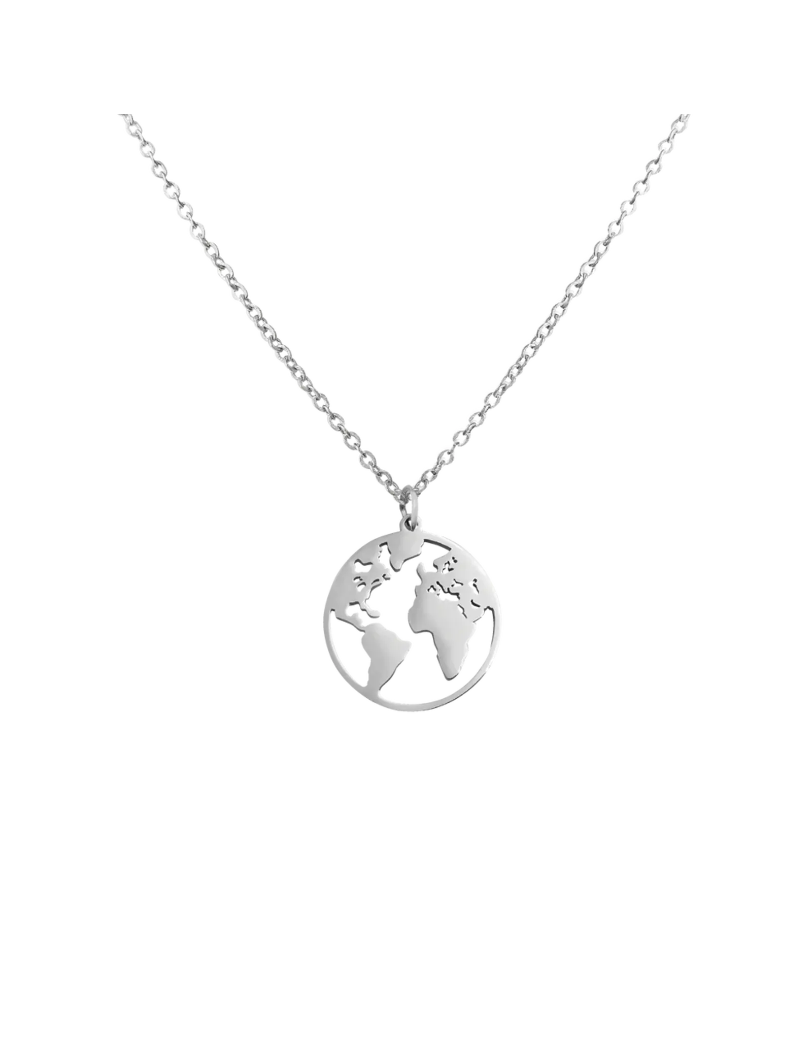 Ketting world zilver