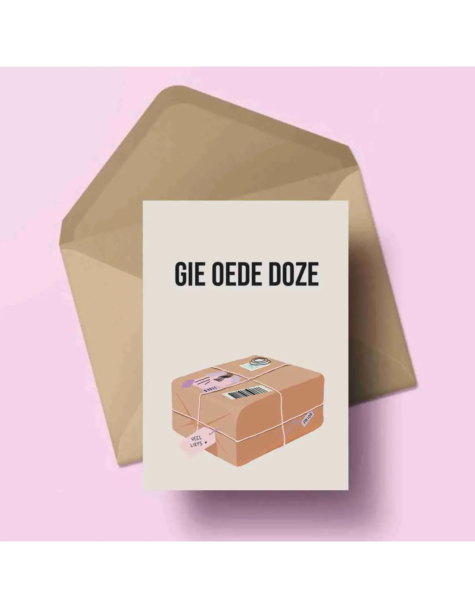 Wenskaart 'Gie oede doze'
