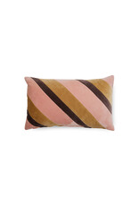 Kussen striped velvet sunkissed