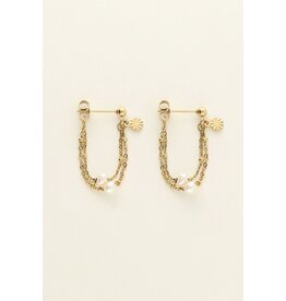 Studs met ketting en parels