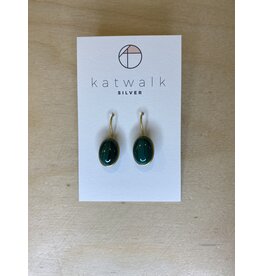 Oorhangers gemstone groen