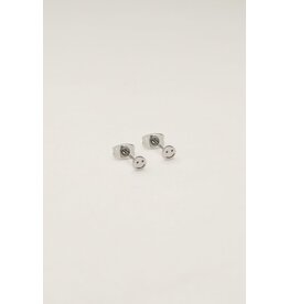 Studs smiley zilver