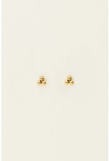 Studs 3 bolletjes goud