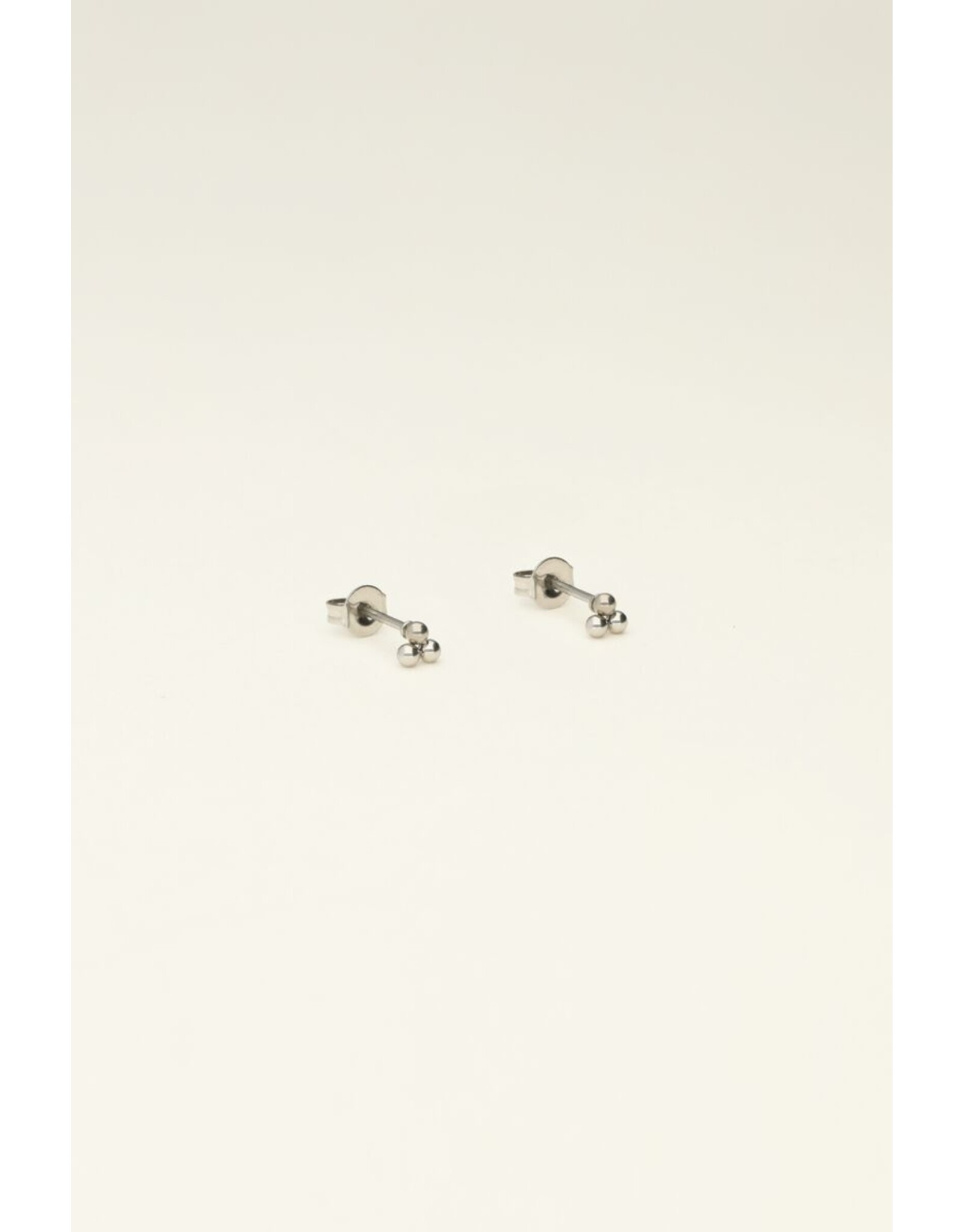 Studs 3 bolletjes zilver