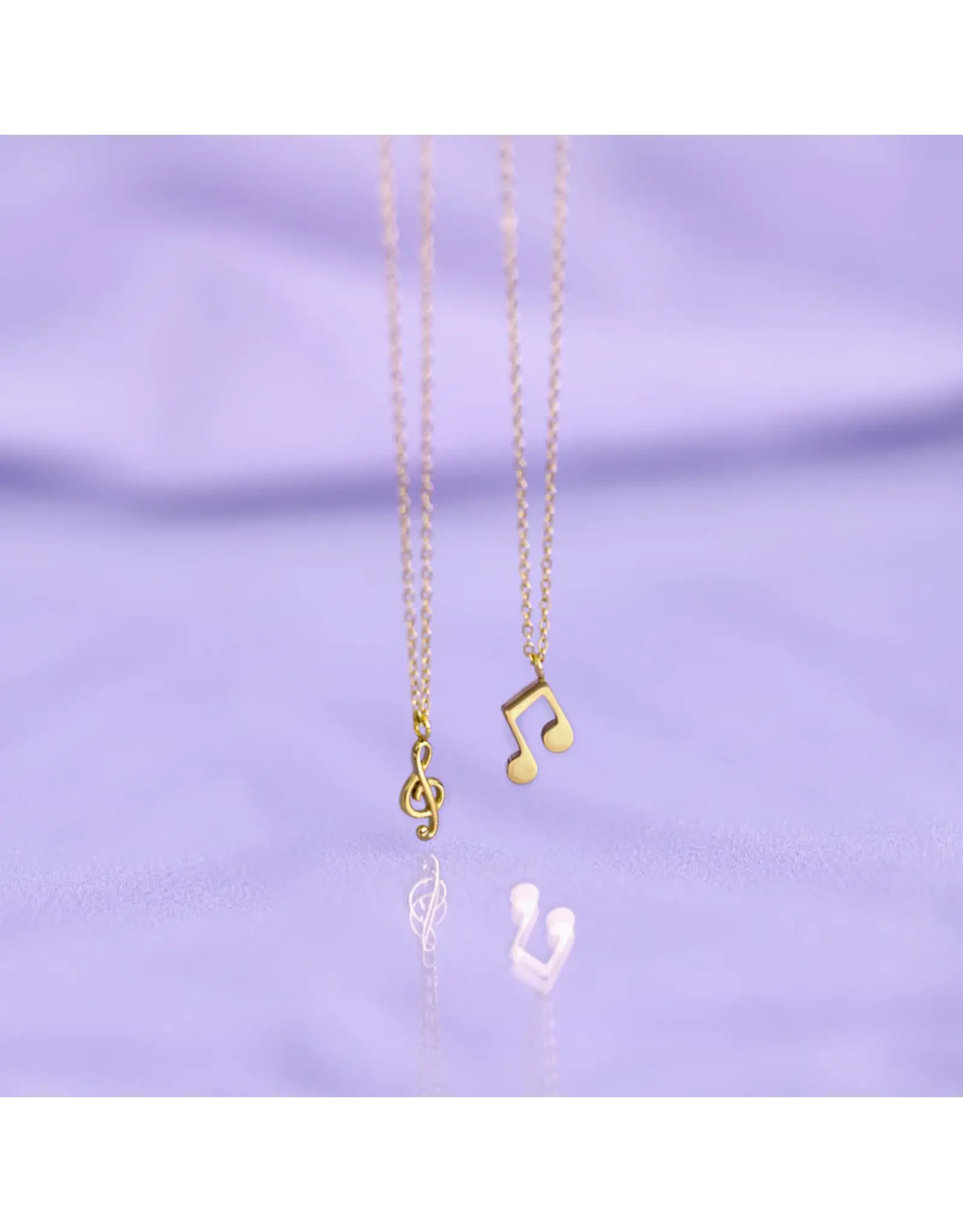 Ketting goud Muzieknoot