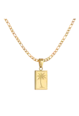 Ketting palmboom goud