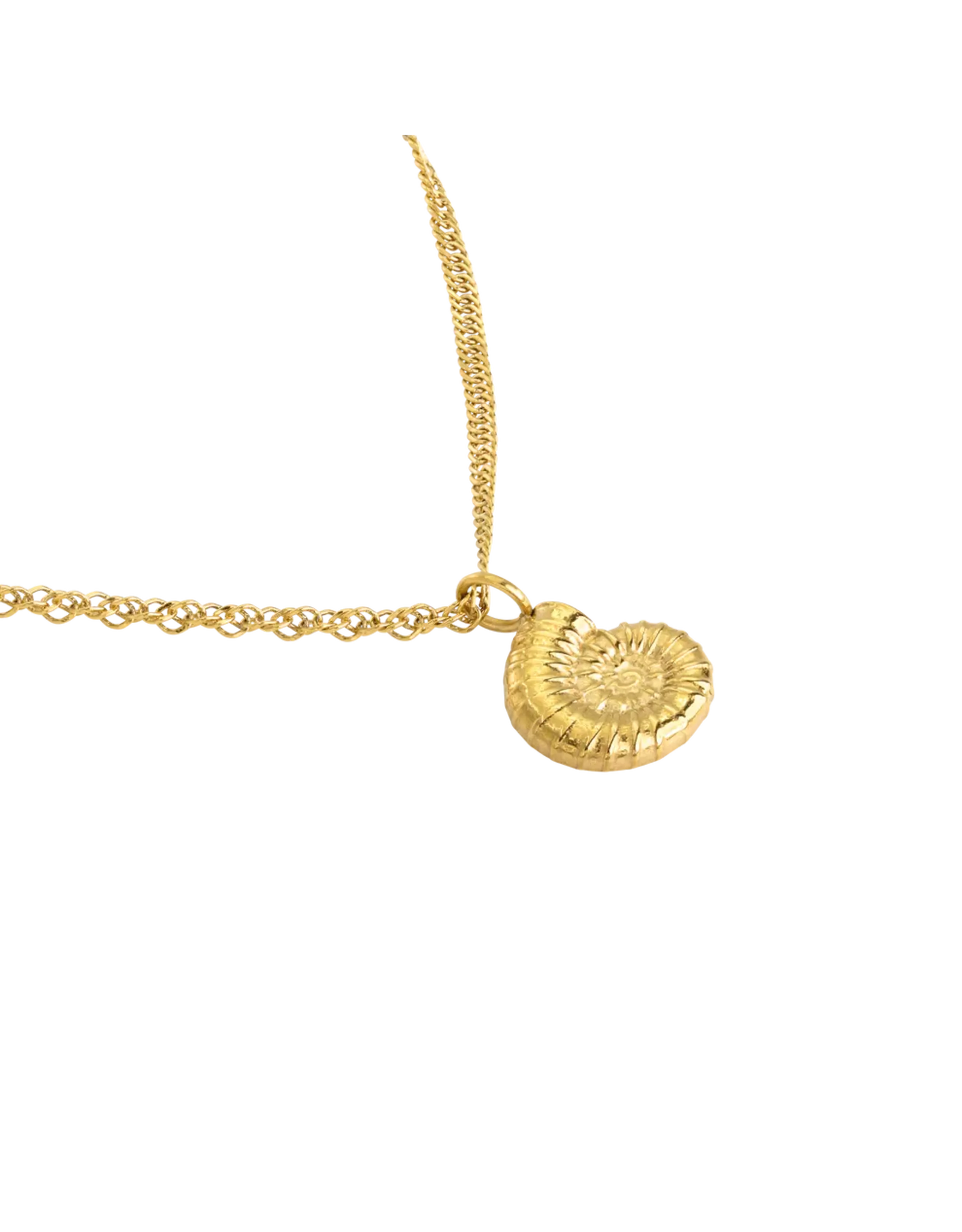 Ketting shell goud