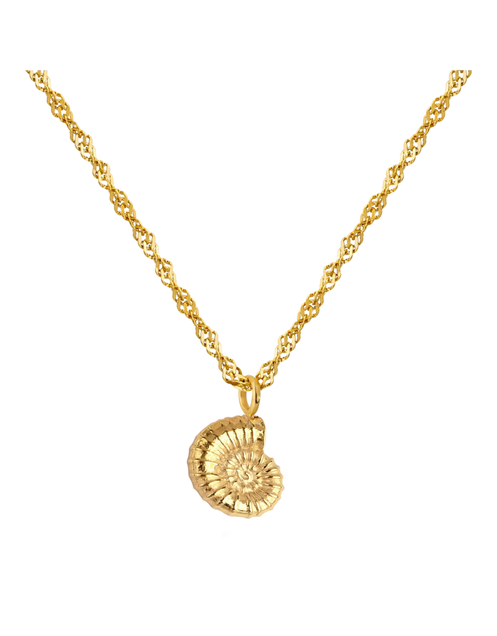 Ketting shell goud