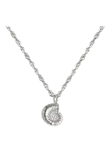 Ketting shell zilver
