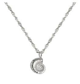 Ketting shell zilver