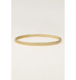 Bangle gevlochten goud