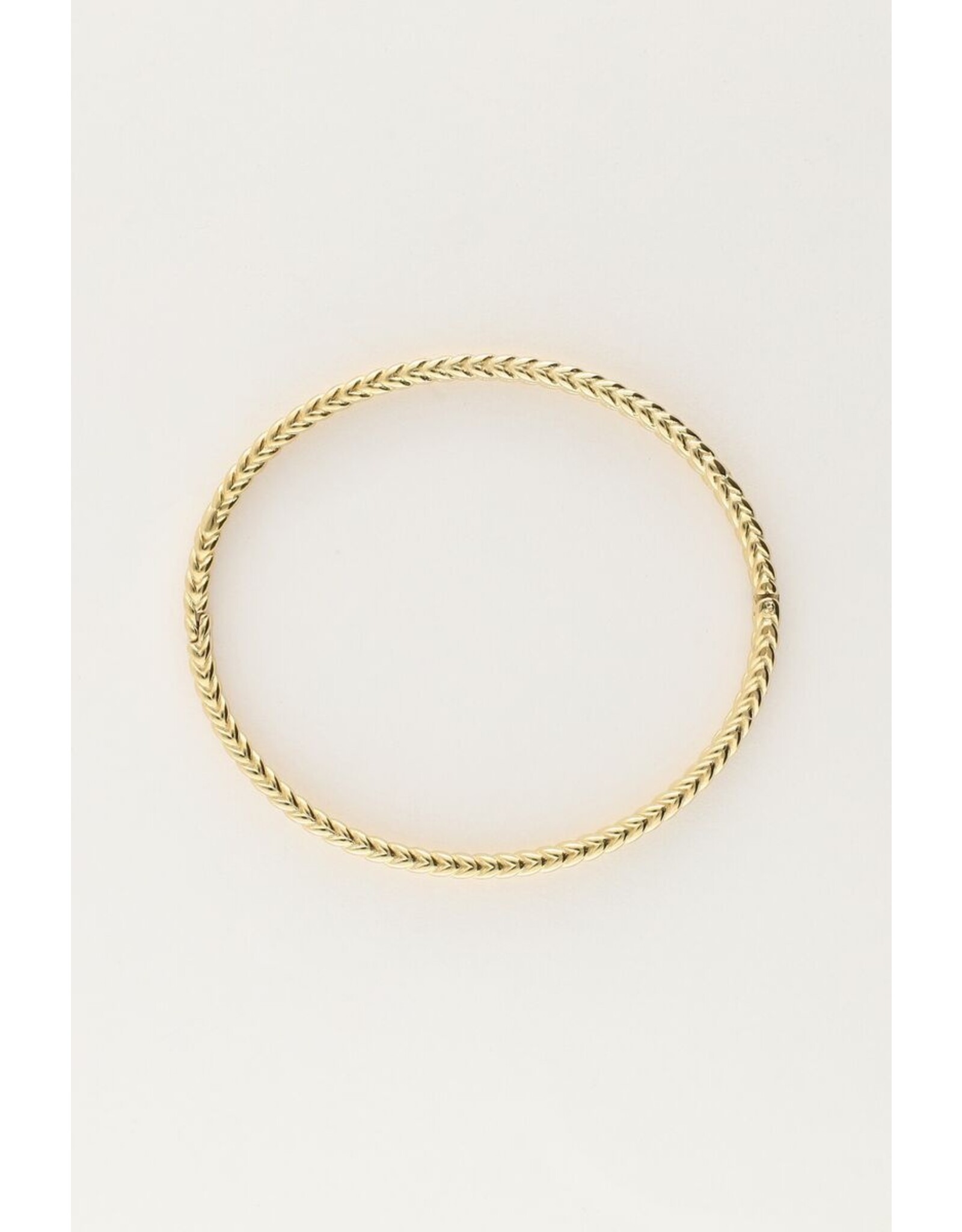 Bangle gevlochten goud