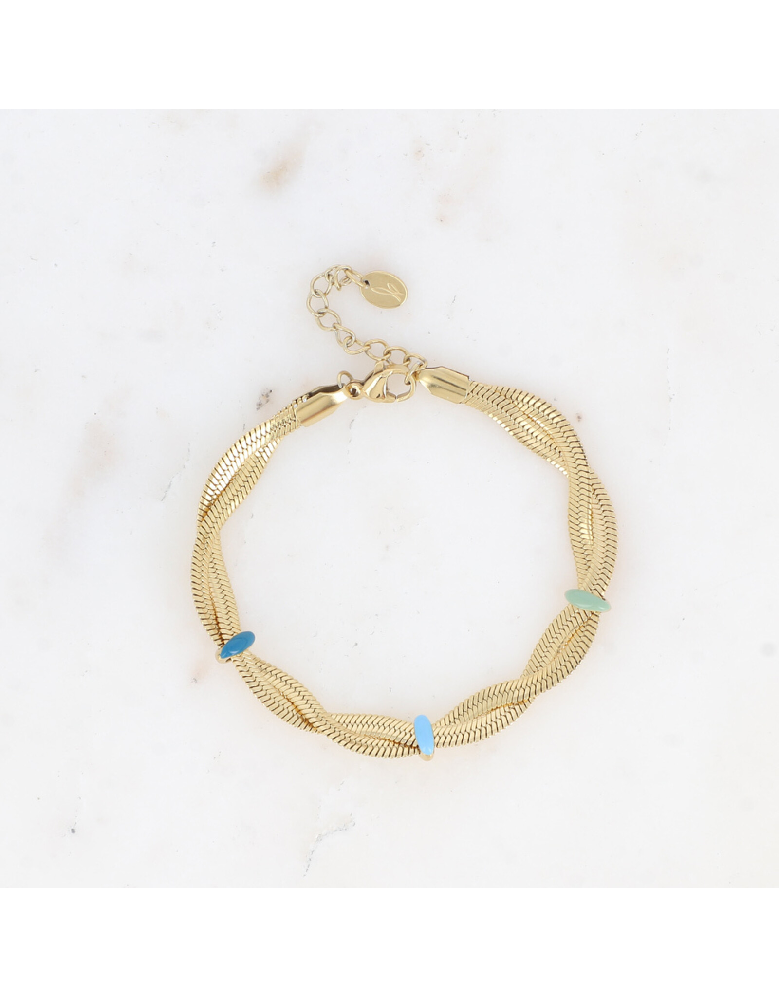 Armband twist email blue