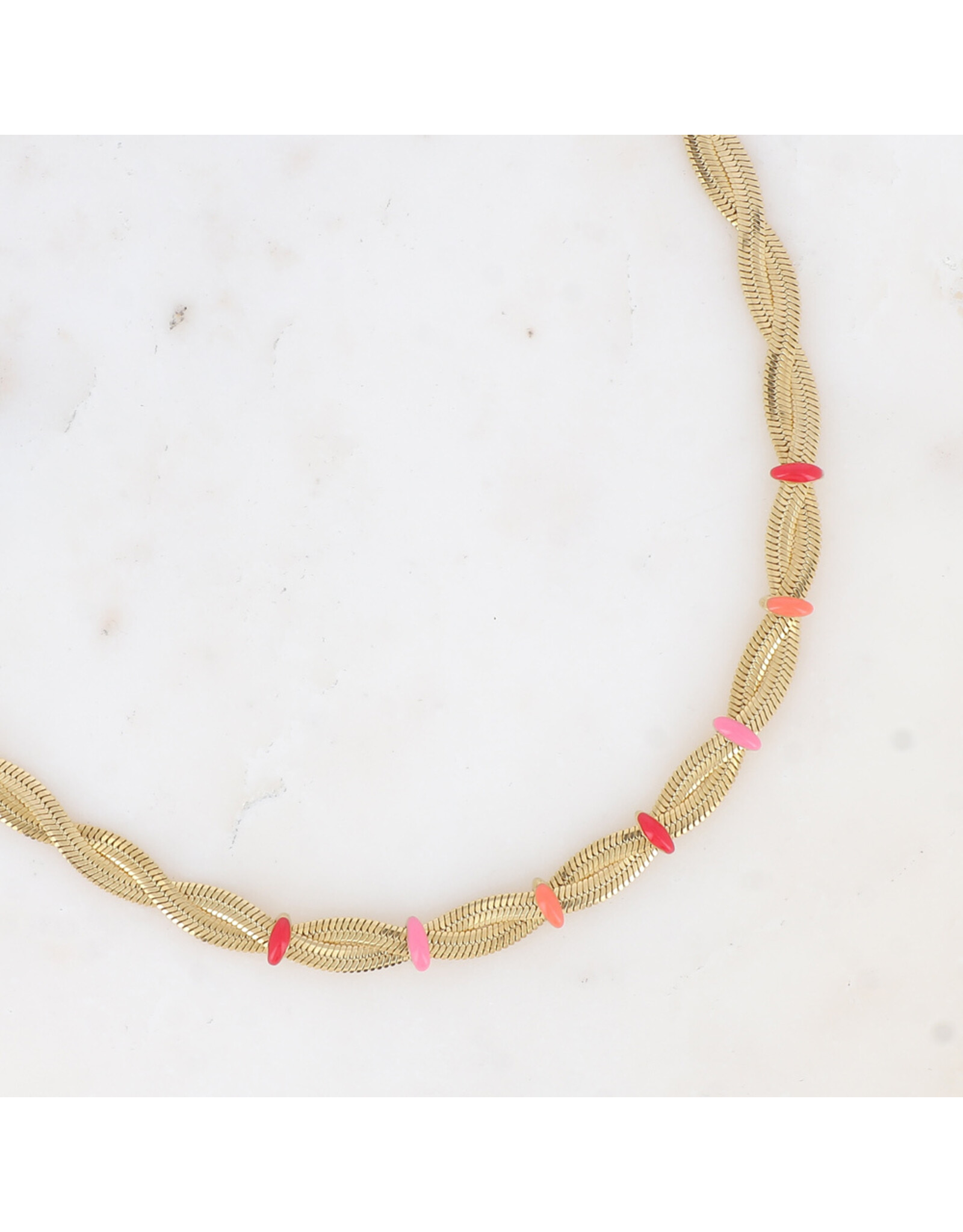 Ketting twist email red