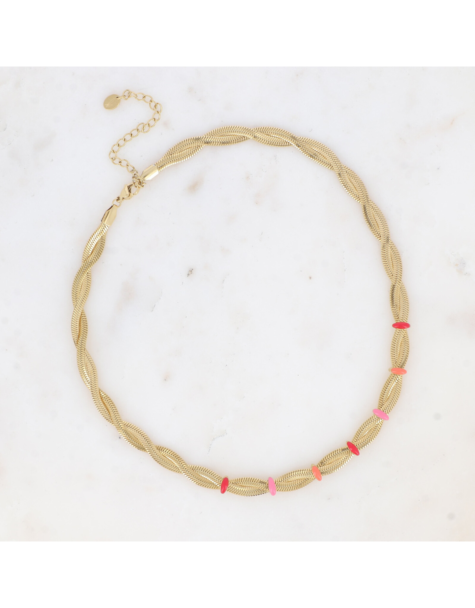 Ketting twist email red