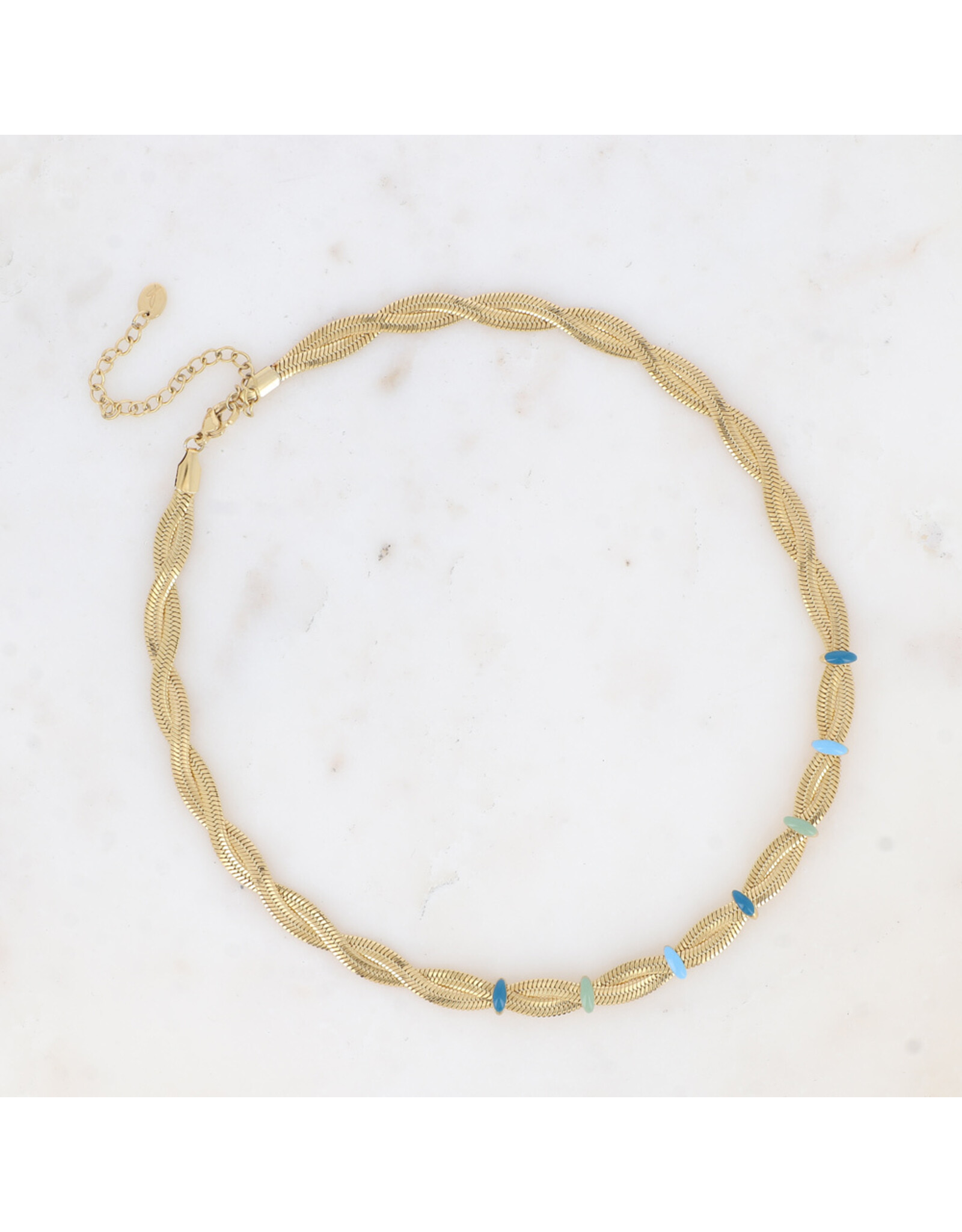 Ketting twist email blue