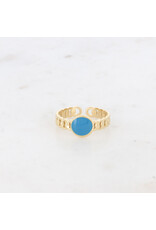 Ring email rond blue