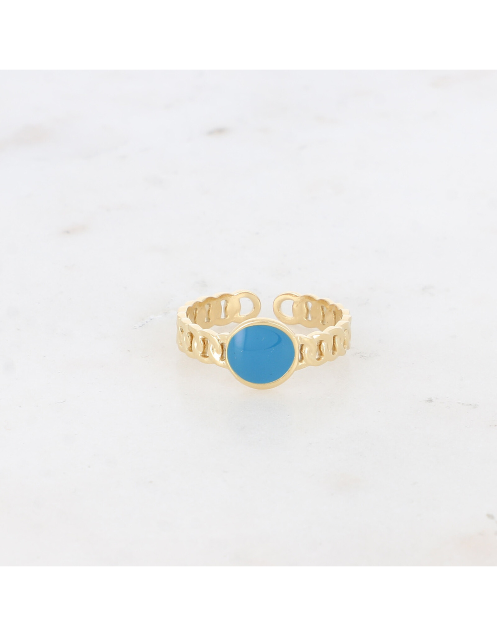 Ring email rond blue