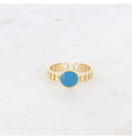 Ring email rond blue