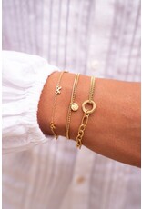 Armband strikjes goud