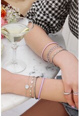 Bangle geribbeld zilver