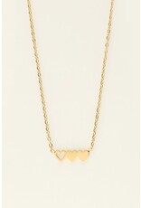 Set 3 kettingen Friendship goud