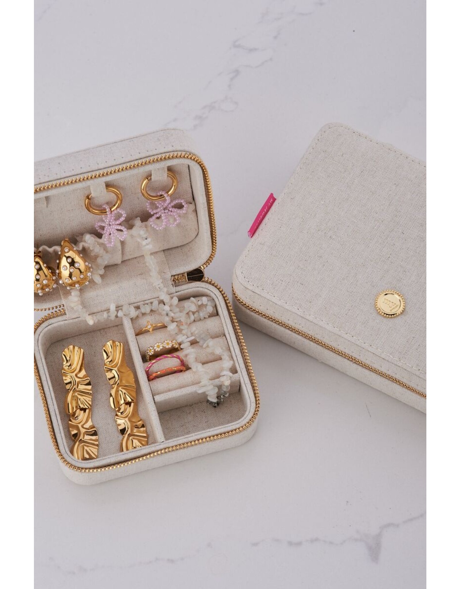 Sieraden etui linnen