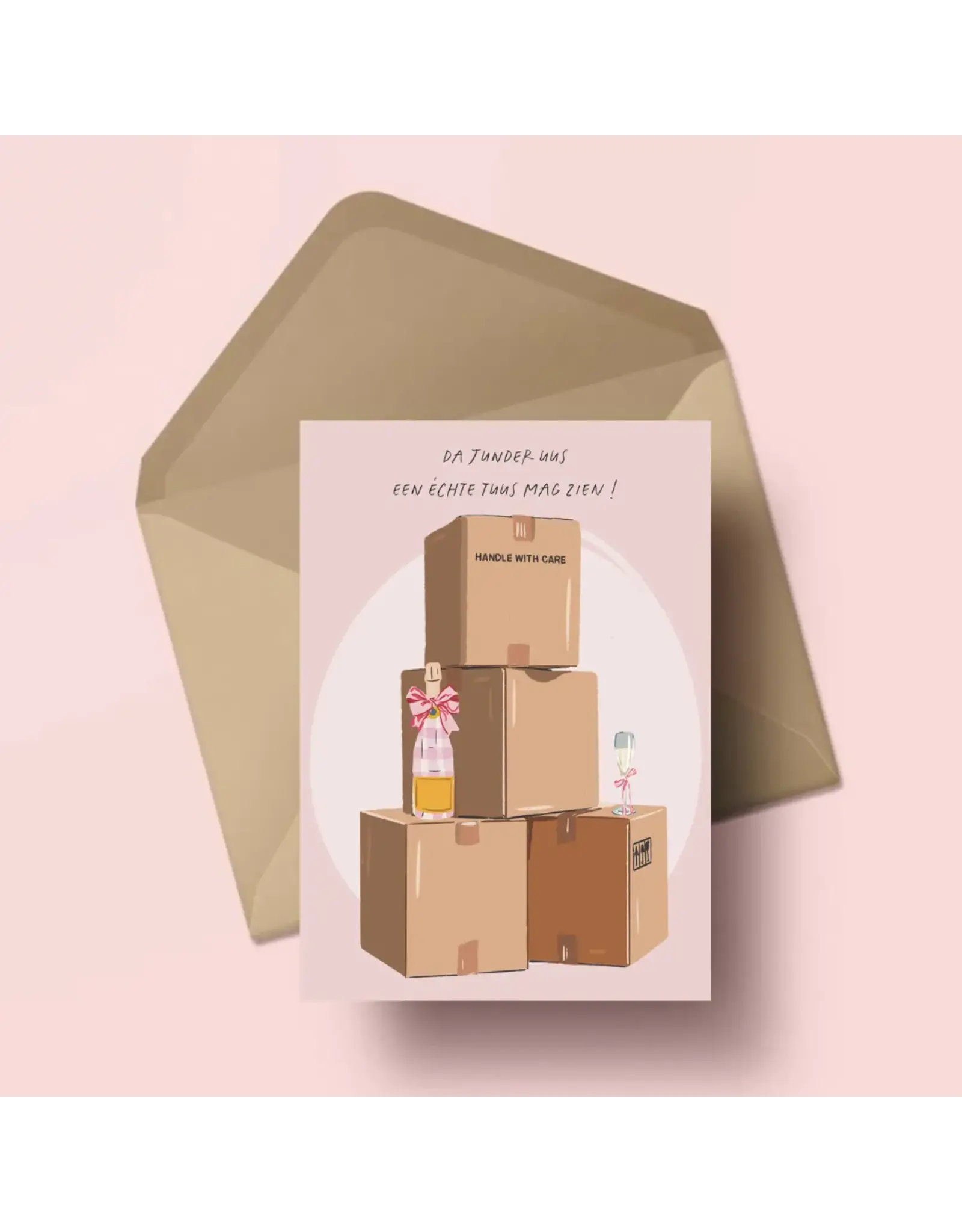 Wenskaart 'Een echte tuus'