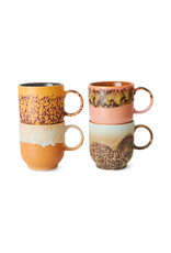 Set 4 Café mugs Cape